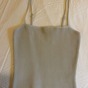 Babaton Ribbed Camisole - Cream/Beige